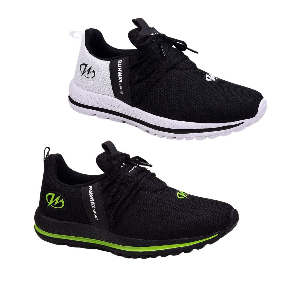 Kit 2 Pares Tênis Esportivo Academia Runway Running Masculino