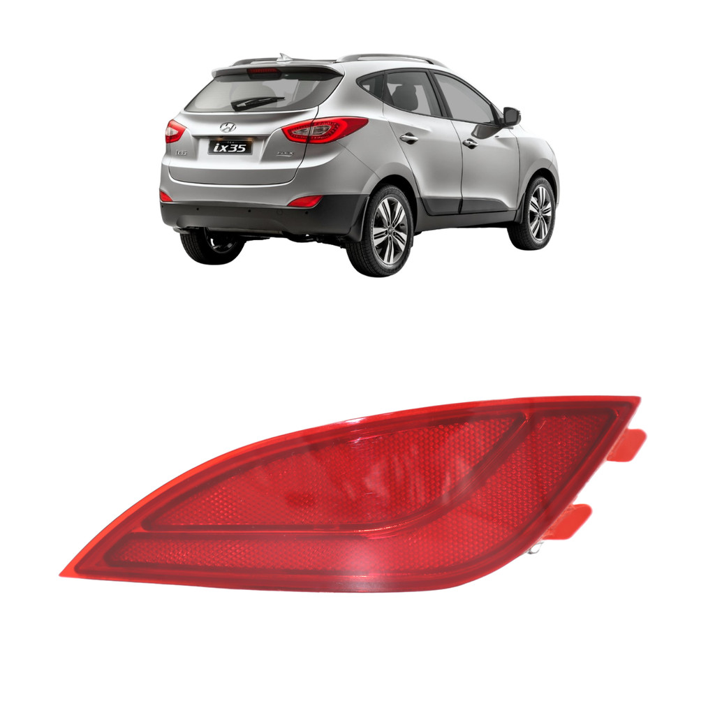 Refletor Olho de Gato Para Choque Traseiro Hyundai Ix35 2010 A 2018 2019 2020 2021