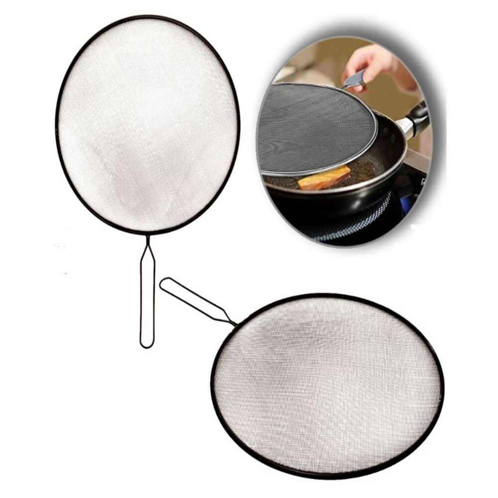 Tampa Tela P/ Fritura Frigideira Tela 34cmx25c Anti Respingo em Oferta na Shopee