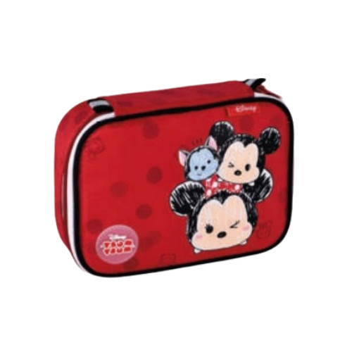 Estojo Box Tsum Tsum Minnie Com Compartimentos Para 36 Lápis Grande - Clio