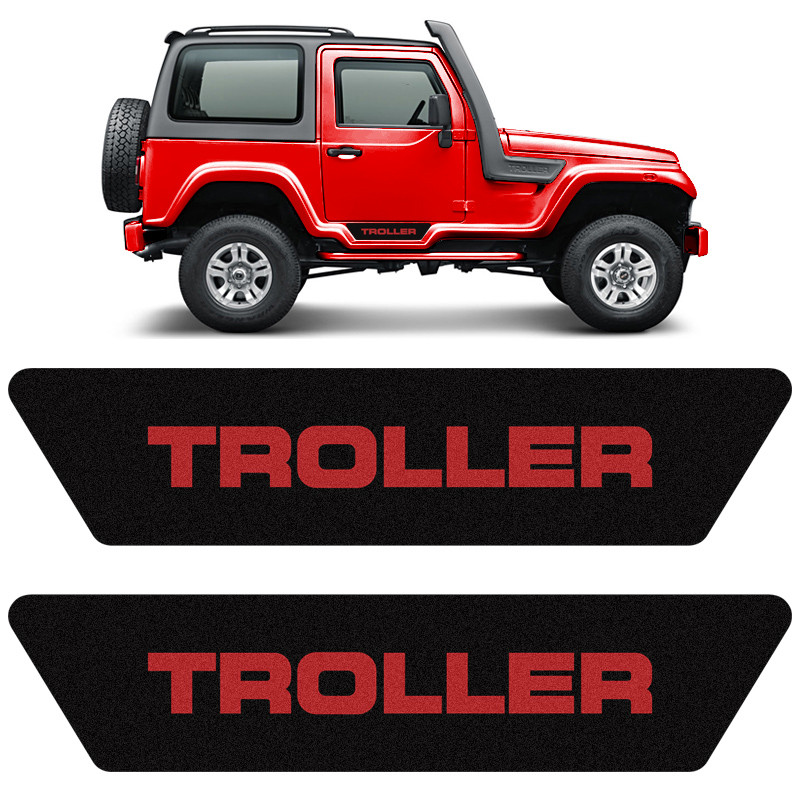 Soleira Da Porta Externa Troller T4 Ate 2014 Adesivo Preto em Oferta na Shopee