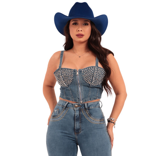 Cropped Strass Prata: Onde Comprar | BuscaProdutos