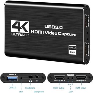 Placa Captura De Vídeo 4k 1080p 60fps Full HD HDMI USB 3.0 em Oferta na Shopee