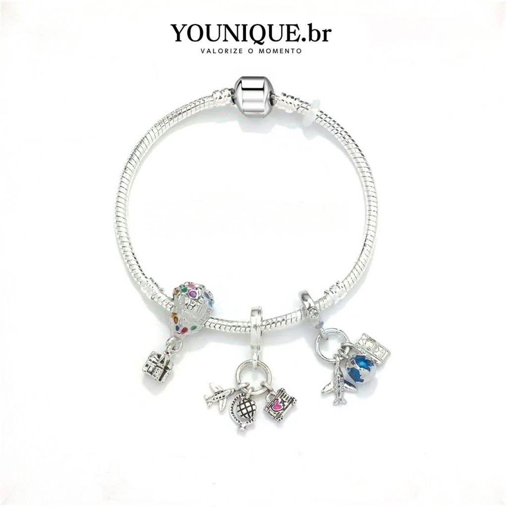 Pulseira Feminina Banhada a Prata 925 Joias B sicas Da Moda Pulseira Feminina Com Pingente De Bal o em Oferta na Shopee