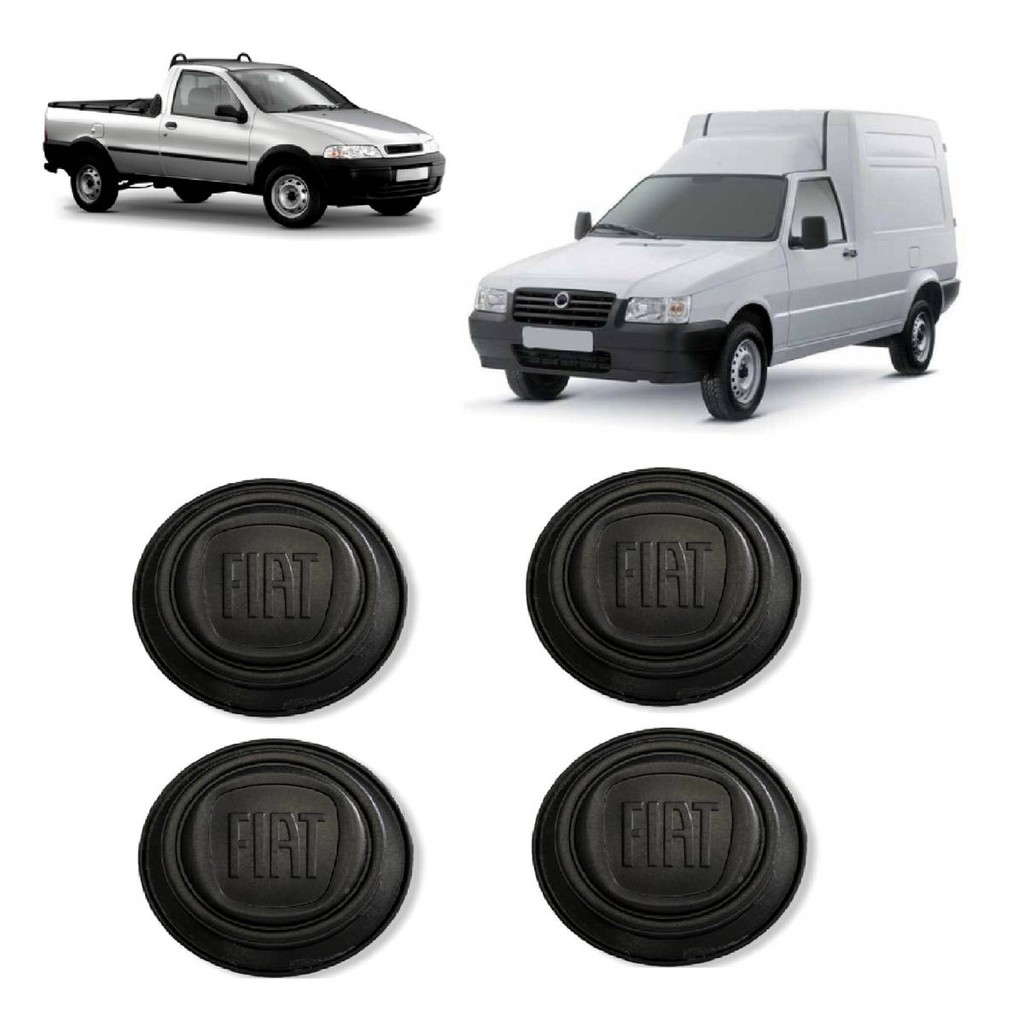 CALOTA CENTRO RODA UNO STRADA FIORINO DOBLO ORIGINAL 4 PECAS