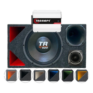 CAIXA TRIO DUTO TRIANGULO COLORIDO MÉDIO GRAVE TRITON TR 620 COMPET MÓDULO TARAMPS em Oferta na Shopee