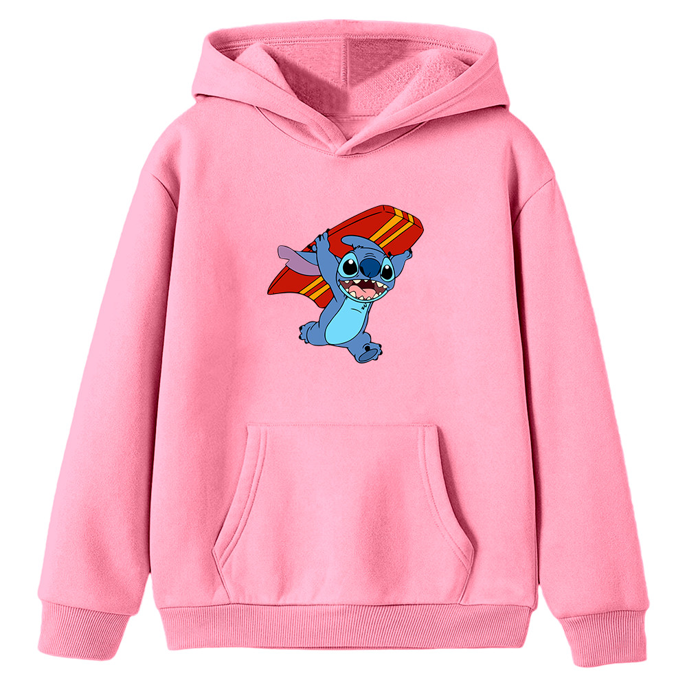Moletom Infantil Canguru Sti-tch Prancha Desenho Infância Tv Lilo Kids Blusa Flanelado