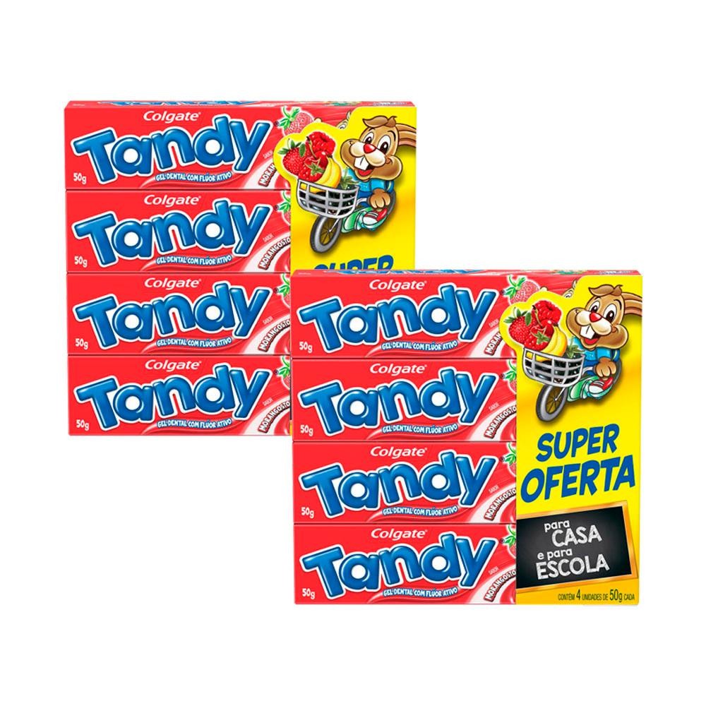 Kit com 2 Creme Dental Infantil Colgate Tandy Morangostoso 4un de 50g em Oferta na Shopee