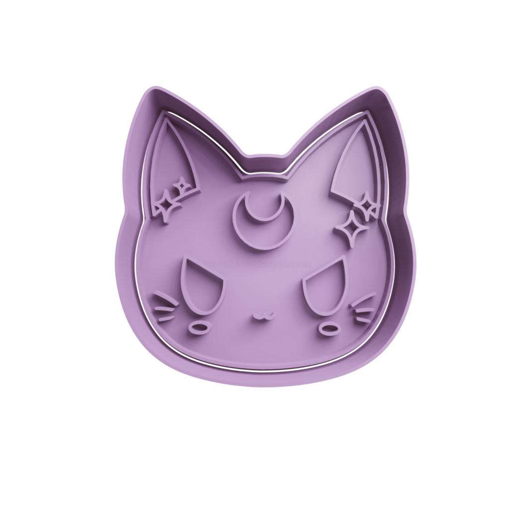 Cortador De Biscoito Gata Luna Sailor Moon 3 - Sailor Moon