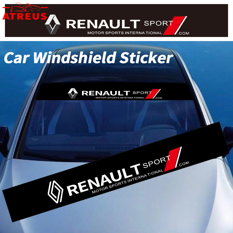 Para Renault Adesivo Carro ParaBrisa Decalque apto para Renault Kwid Duster Oroch Kardian Megane 2 Sandero ZOE Fluence