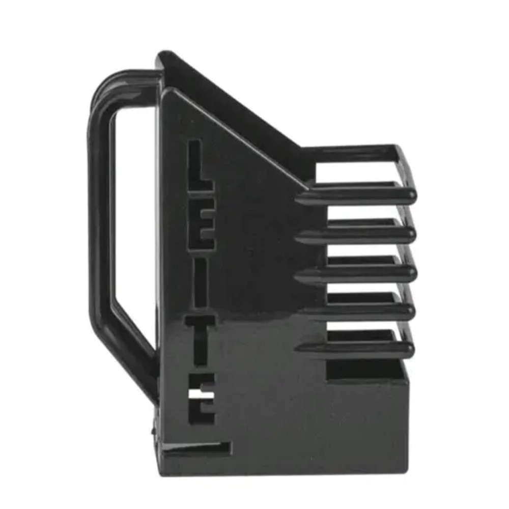 Porta Leite de Caixinha Quadrado de Plástico Cozinha Preto