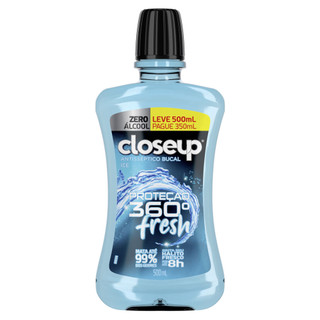 Antisséptico Bucal Closeup Ice sem Álcool 500ml em Oferta na Shopee