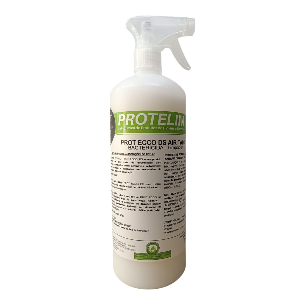Prot Ecco Ds Air Talco Desinfetante Bactericida 1L Protelim em Oferta na Shopee
