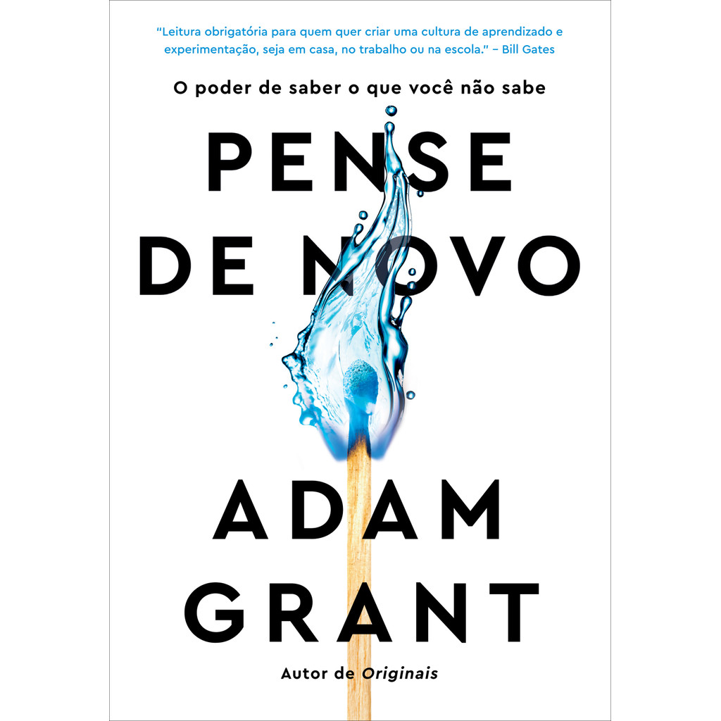 Livro Pense de novo: O poder de saber o que você não sabe