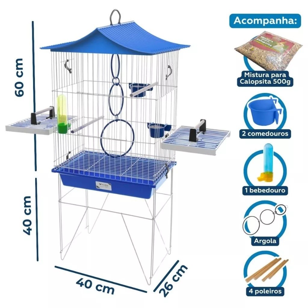 Mini Viveiro Mansa Calopsita Chinesinho Vivo Pet Epóxi Agapornes Ninho Criaçao Calopsita Aves em Oferta na Shopee