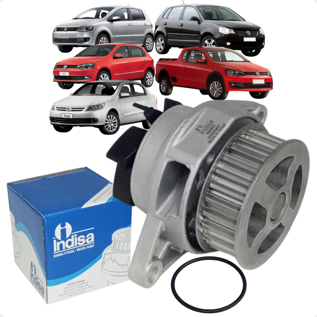Bomba Água Gol Voyage G5 G6 Fox Saveiro Polo Spacefox Crossfox 1.0 1.6 8v EA111 Flex em Oferta na Shopee