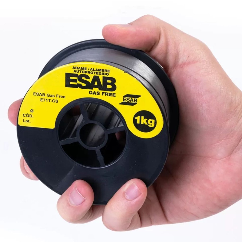 Arame Tubular para Solda MIG autoprotegido sem gás ESAB Gás Free (E 71T-GS) 1,0mm - 1kg