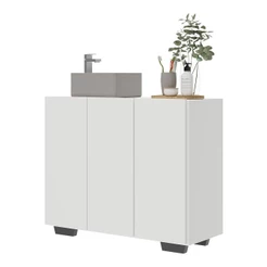 Gabinete Banheiro 3 Portas 90cm Multimóveis V5031
