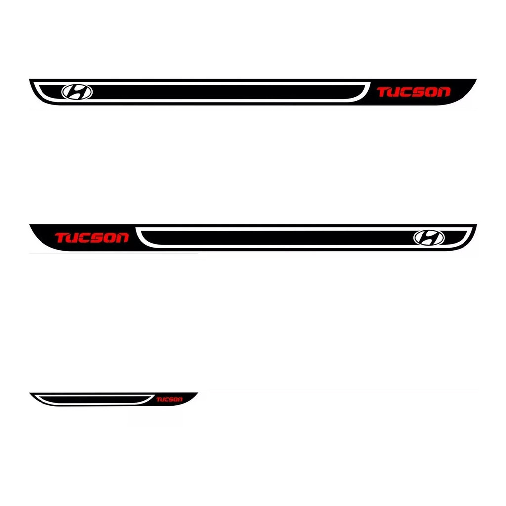 Faixa Adesivos Lateral E Traseira Sport Tucson 07 08 a 2017
