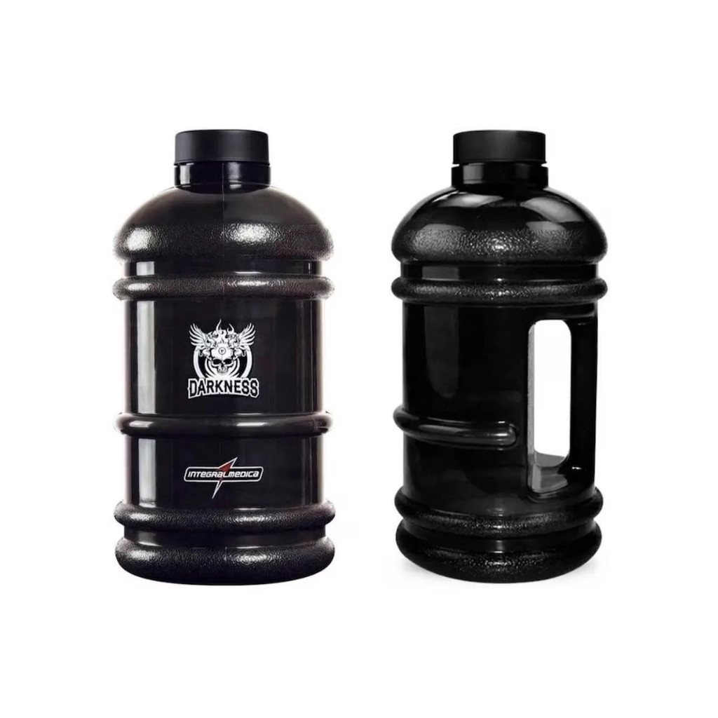 Galão Água Academia Garrafa Treino 2,2 Litros Darkness Preto