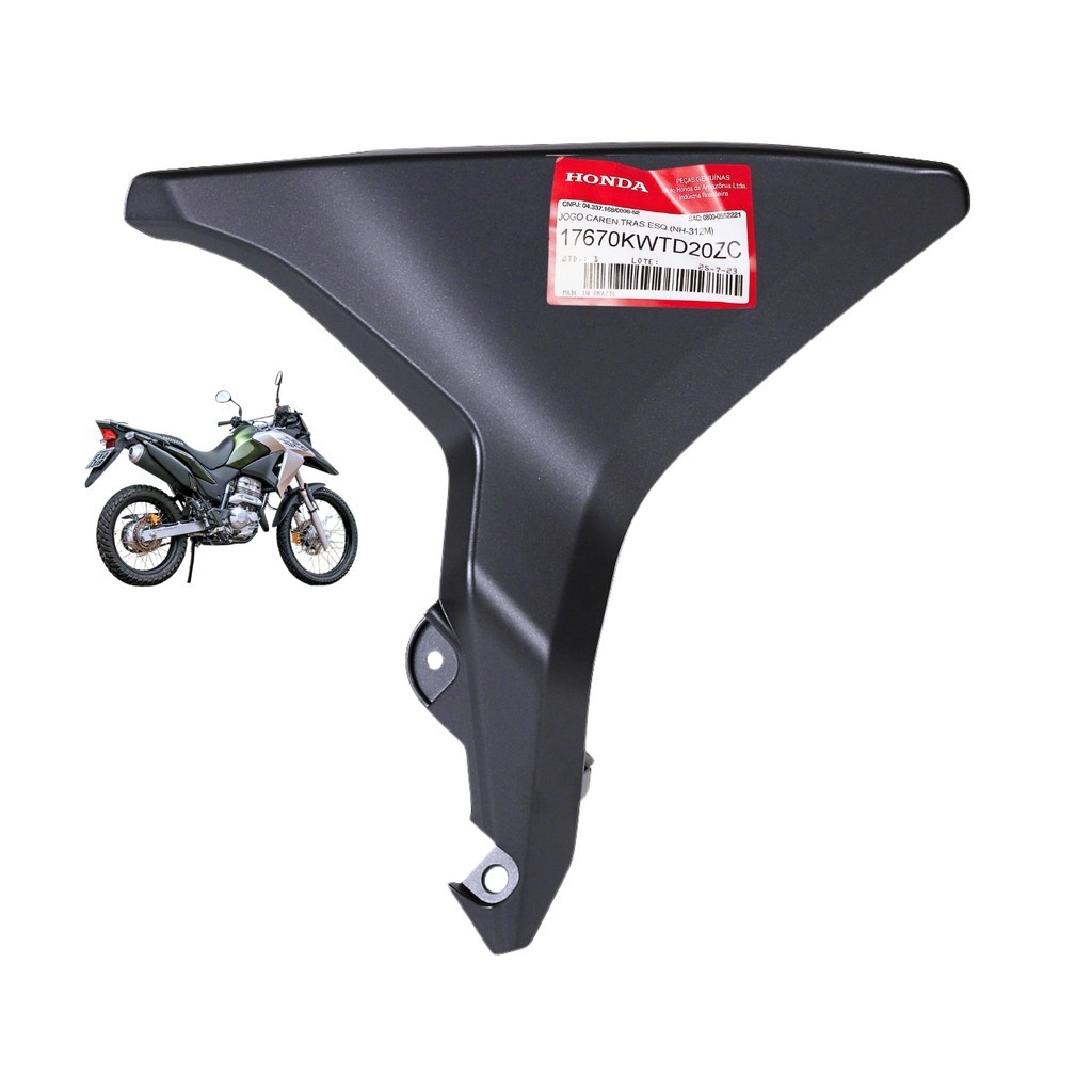 Carenagem Interna Esquerda Xre 300 2017 A 2018 Preto Fosco Original Honda