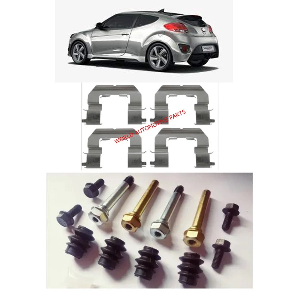 Pino Guia + Molas Trava Pinça Diant Hyundai Veloster