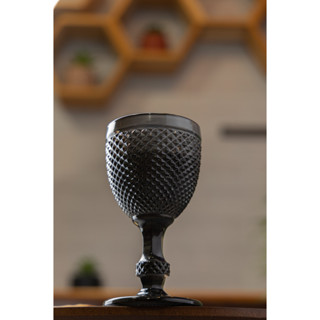 Taça para Água De Vidro Bico De Jaca Preta 300Ml - Wolff em Oferta na Shopee