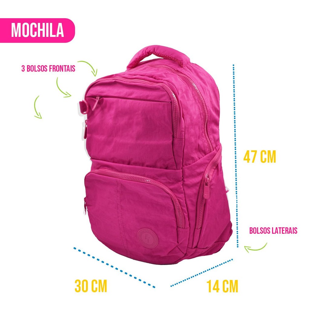 Mochila Universitária Casual Compartimento Juvenil Design Ergonômico Resistente Bolsa Feminina Masculina Estilo - Wincy · foto 2