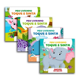 Combo Meu Livrinho Toque e Sinta - Kit com 4 Livrinhos em Oferta na Shopee