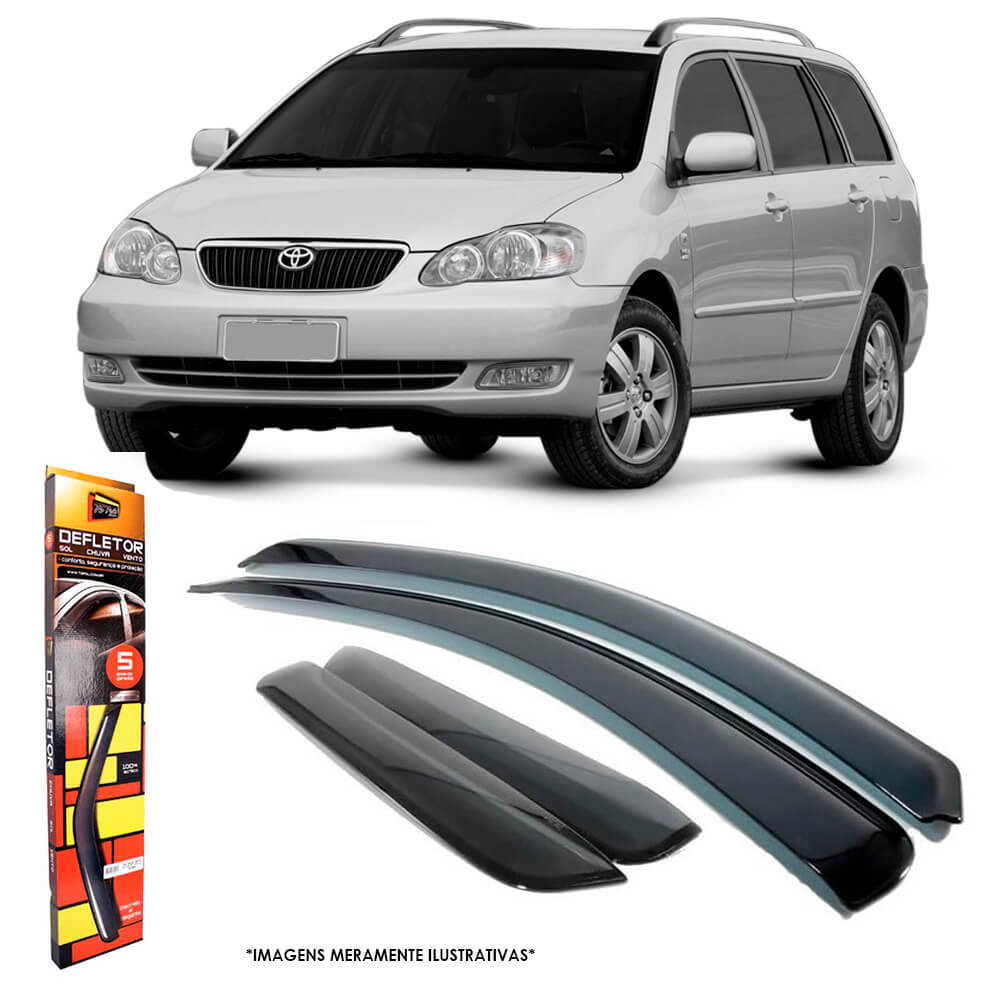 Calha de Chuva Toyota Fielder 2004 até 2008 4 Portas TG Poli - 27006 em Oferta na Shopee