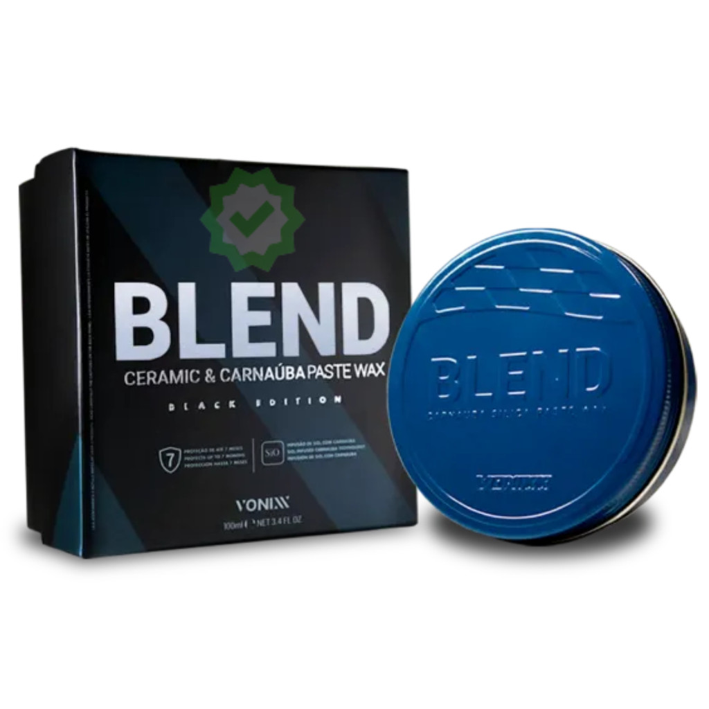 Cera Blend Black Edition Ceramic Carnaúba Paste Wax 100ml - Vonixx