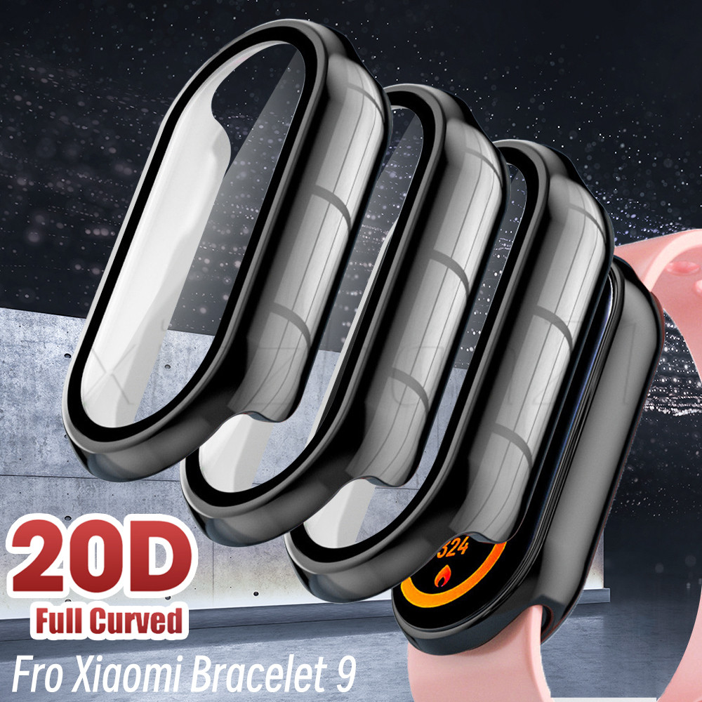 [Novo] Para Xiaomi Mi Band 9-Películas Protetoras De Tela De Smartwatch Relógio Inteligente-Protetor Cobertura Total-Fle