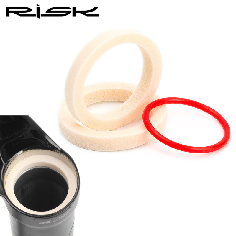 RISK Anel De Esponja Para Garfo De Bicicleta , Espuma Selada A Óleo Esponjas De Suspensão De 32/34/35/36mm