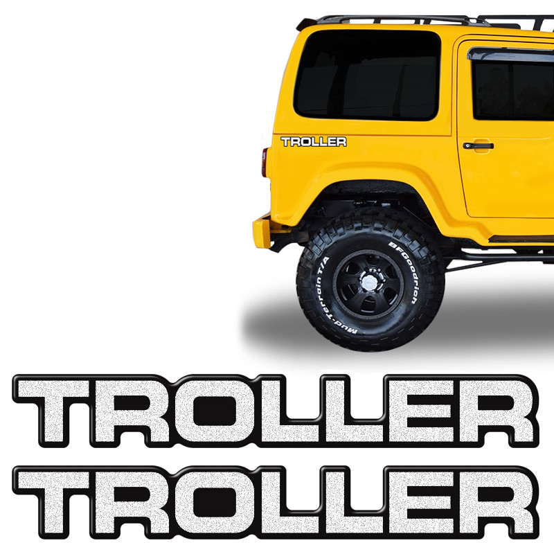 Par de Emblemas Troller Laterais 2005 Adesivos Resinados em Oferta na Shopee