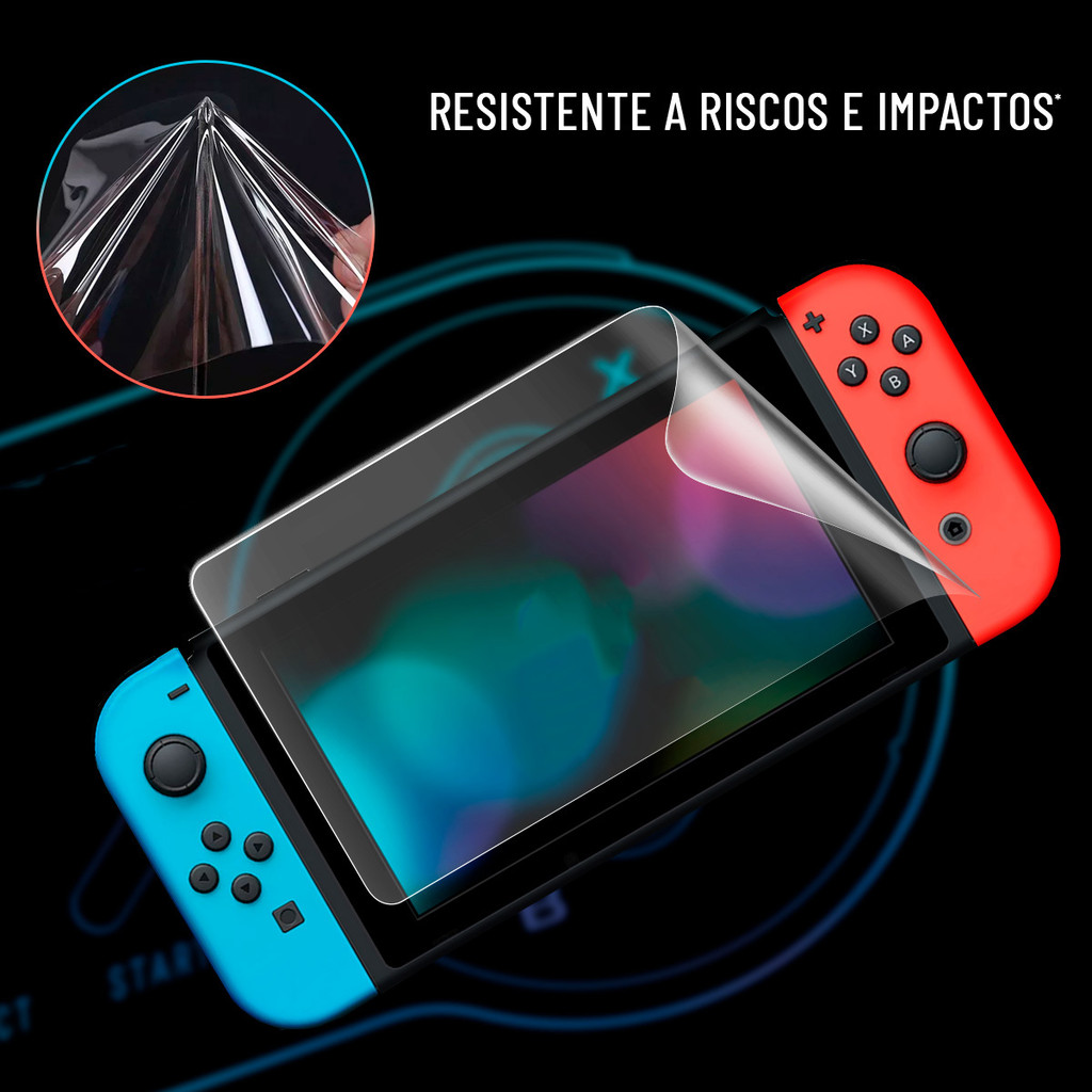 Pelicula Gamer Hidrogel Fosca para Switch/ Switch 2/ Switch lite/ Switch Oled Flexivel