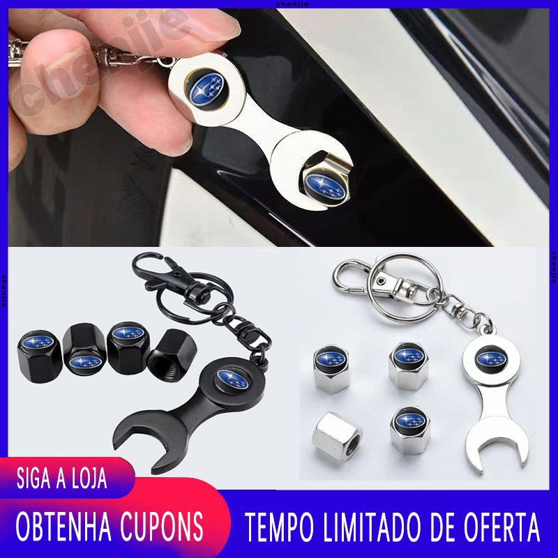 Para Subaru 4 Peças Tampa De Válvula De Pneu De Roda De Liga De Zinco/Bicicleta Carro Elétrico Motocicleta Caminhão Aces