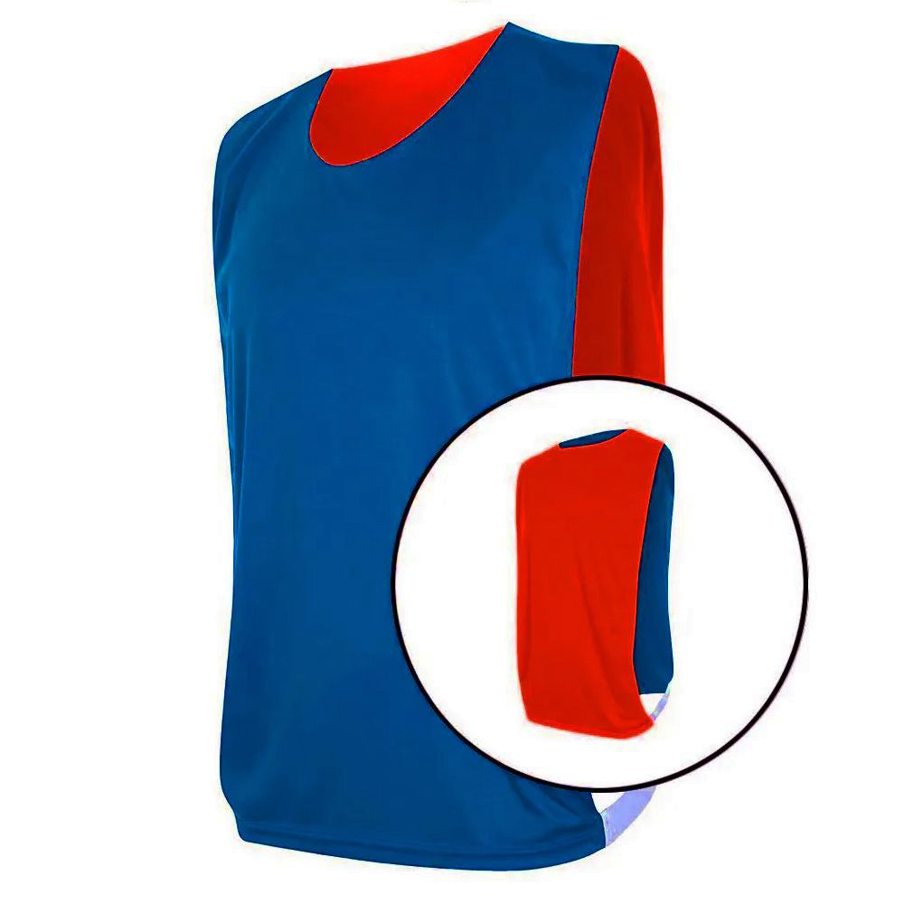 Colete Esportivo Dupla Face Vermelho e Azul - Kanga Sport