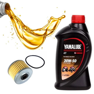 Oleo Yamalube 20w50 + Filtro de Oleo Fazer 150 Factor - Original Yamaha em Oferta na Shopee