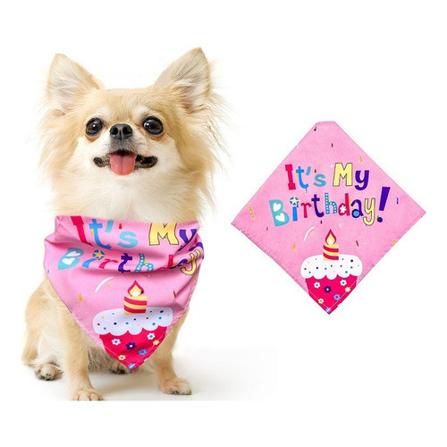 Bandana Pet Aniversário de cães cahorros gatos Pai de Pet Mãe de Pet Festa para cachorros