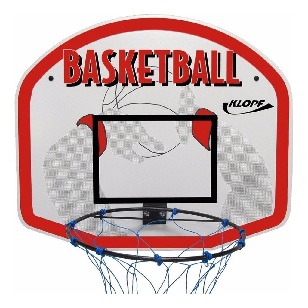 Tabela Basquete Klopf 1017 Com Aro E Rede 57 x 67cm Mdf 9mm
