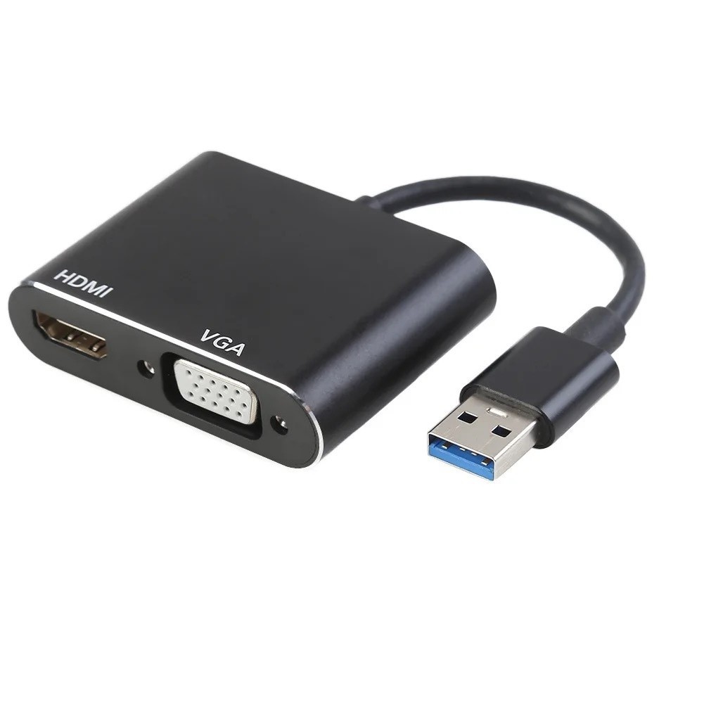 Cabo Adaptador USB 3.0 Para Hdmi Vga Video Audio 1080p em Oferta na Shopee