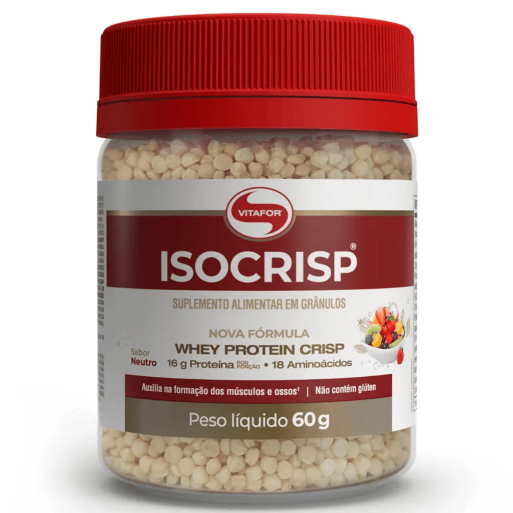 Proteína Isocrisp Pote 60g Vitafor em Oferta na Shopee