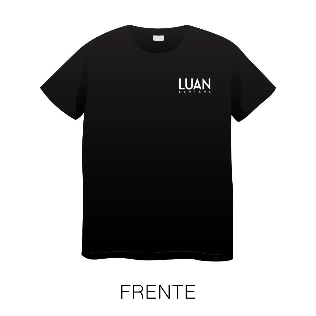 Camiseta Feminina Personalizada Luan Santana 100% Algodão Lançamento Cantor Luan Fã Unissex