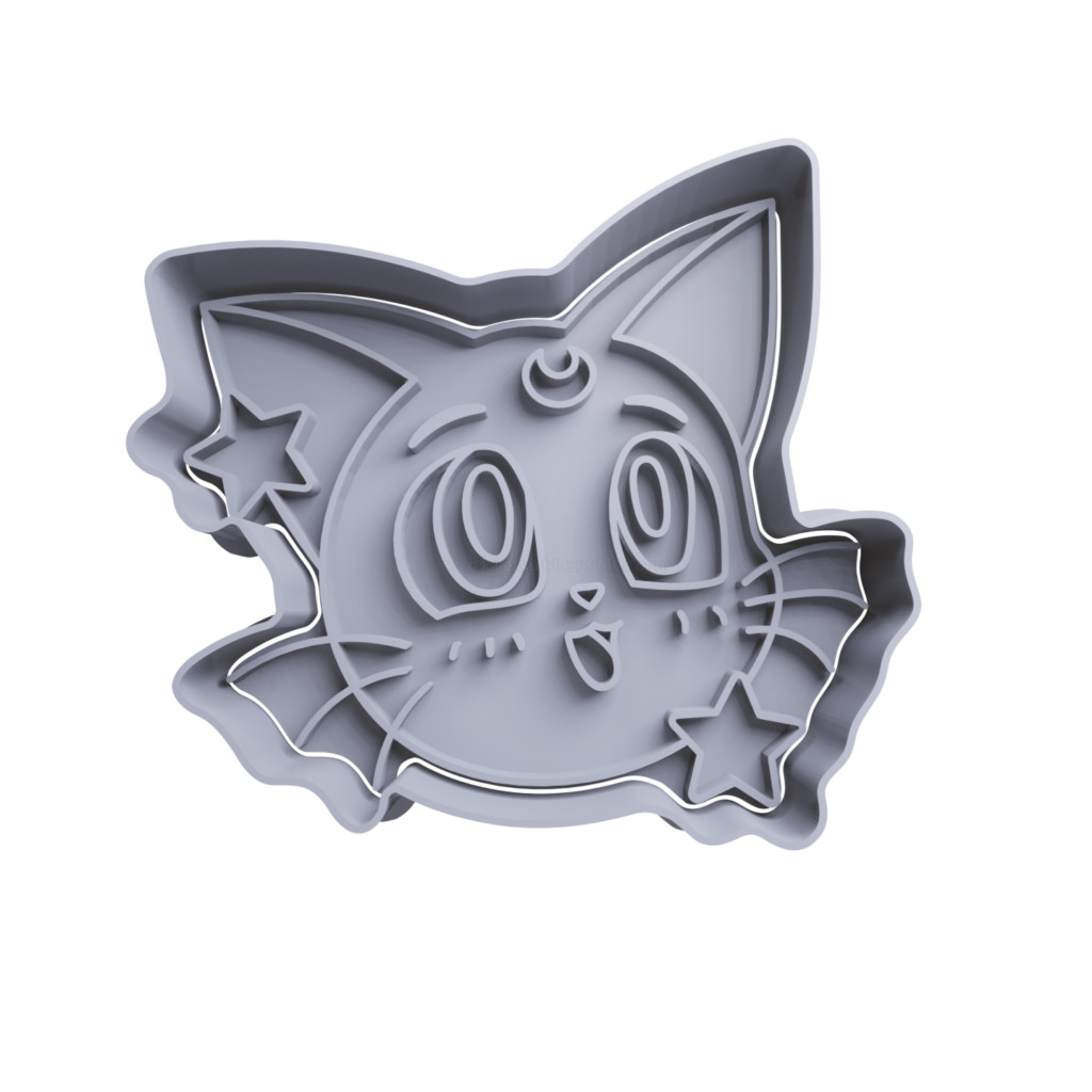 Cortador De Biscoito GaTa Luna Sailor Moon 5 - Sailor Moon