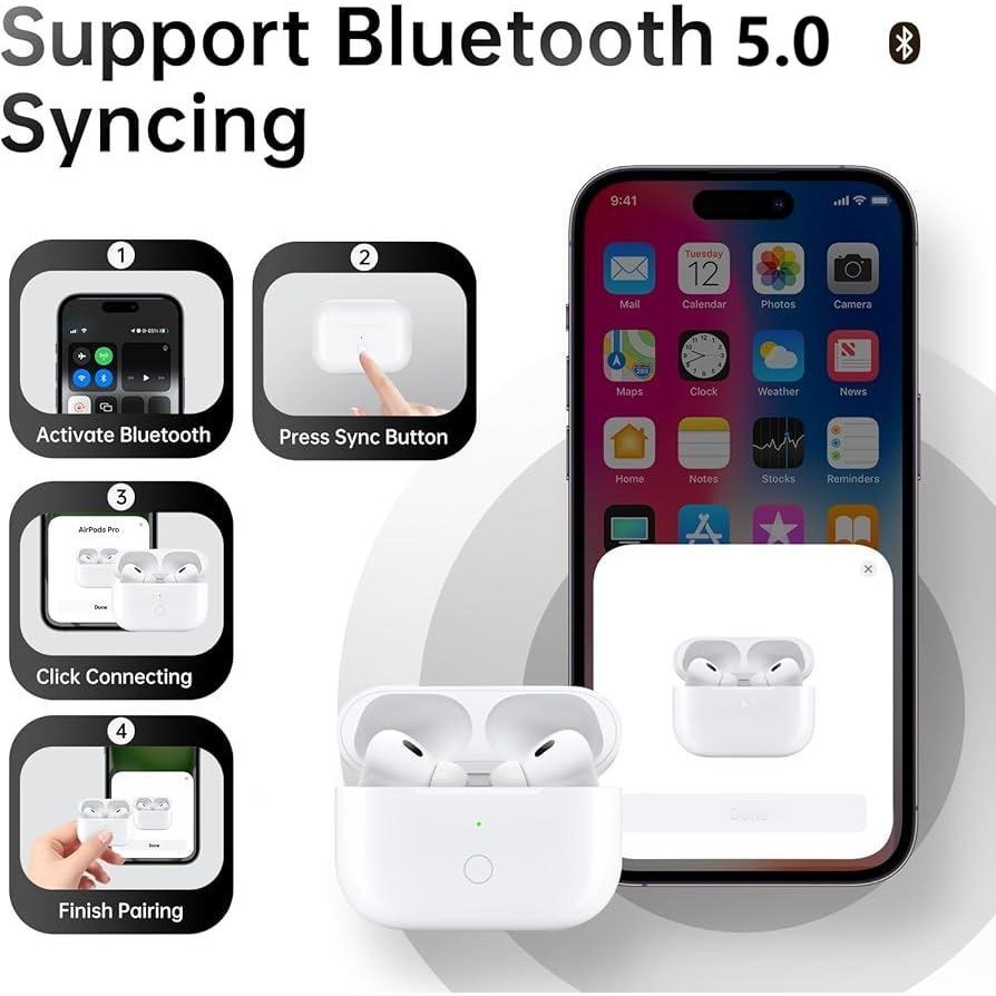 Fone de Ouvido Sem Fio Bluetooth Pro 3 Air Pods Cancelamento De Ruído em Oferta na Shopee