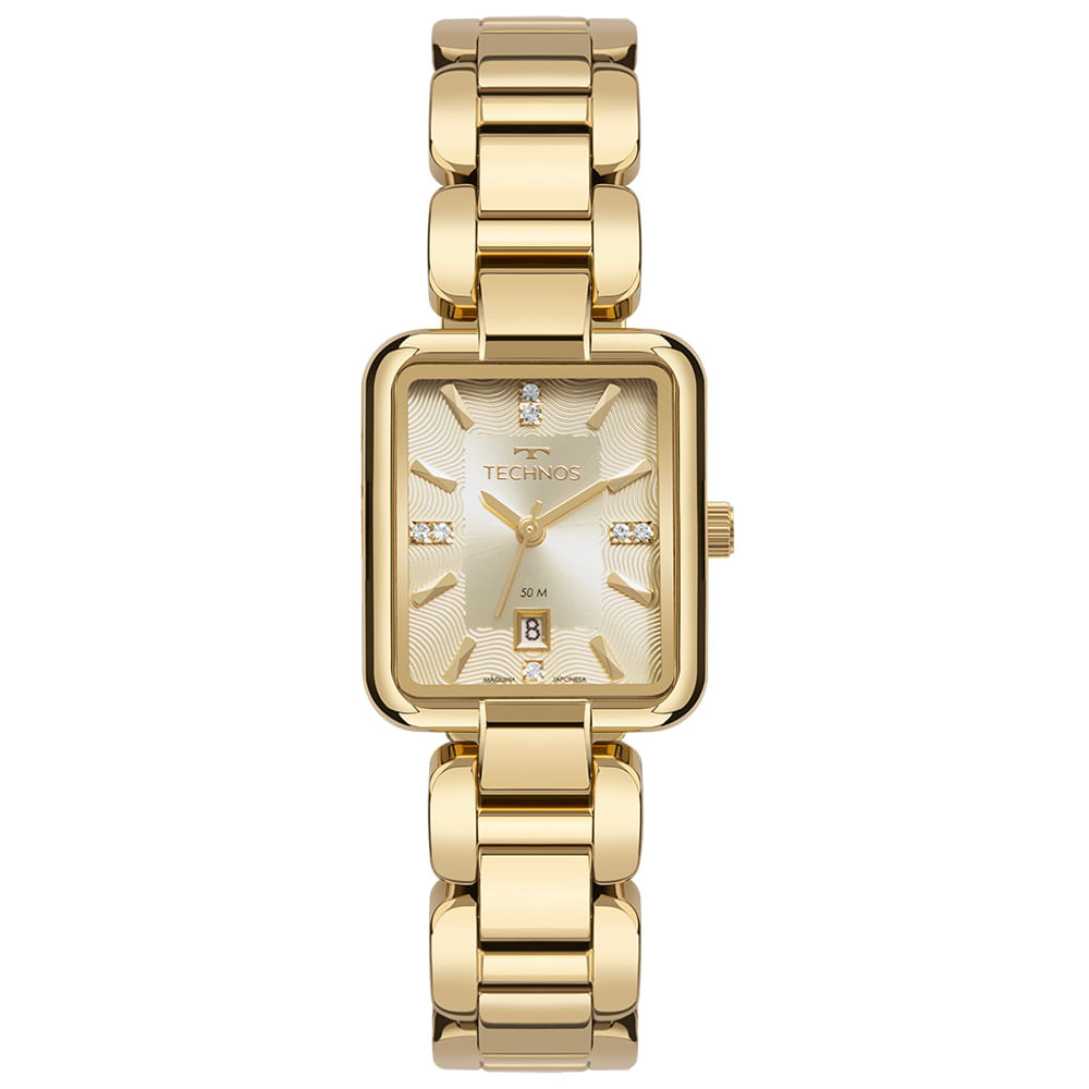 Relógio Technos Feminino Elos Dourado - 2015CET/1X em Oferta na Shopee