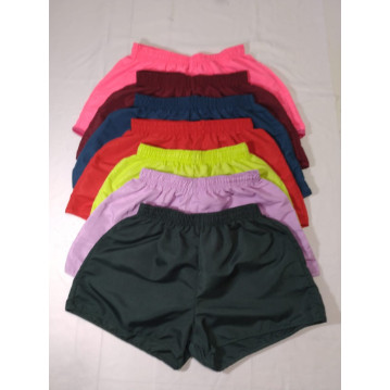 Short Tactel Shorts Feminino verao praia academia fitness shortinho - kit c/ 4 shorts