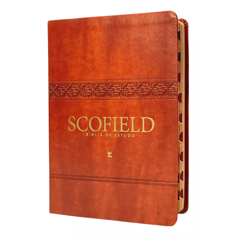 BIBLIA DE ESTUDO SCOFIELD | AEC | ÍNDICE | CAPA DE LUXO CARAMELO