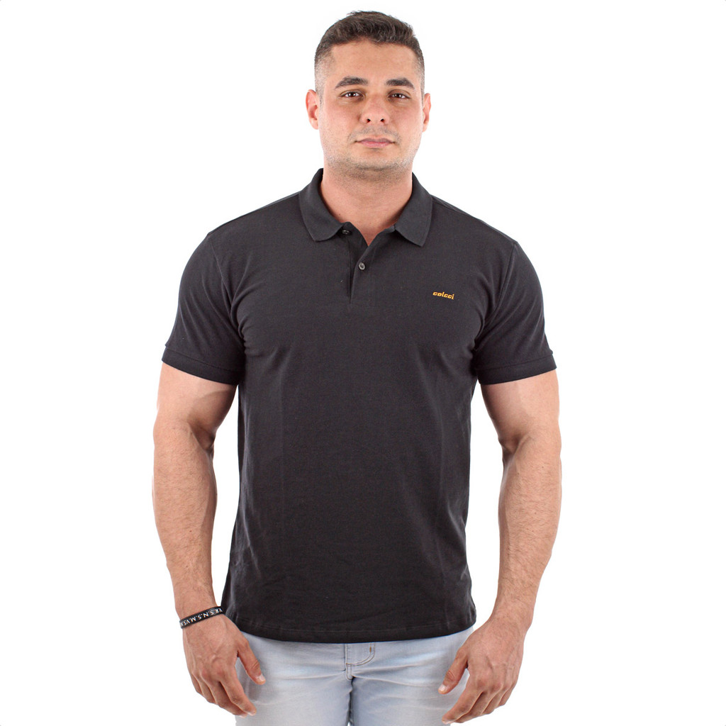 Camiseta Polo  Colcci 3115 Preto - Masculino em Oferta na Shopee