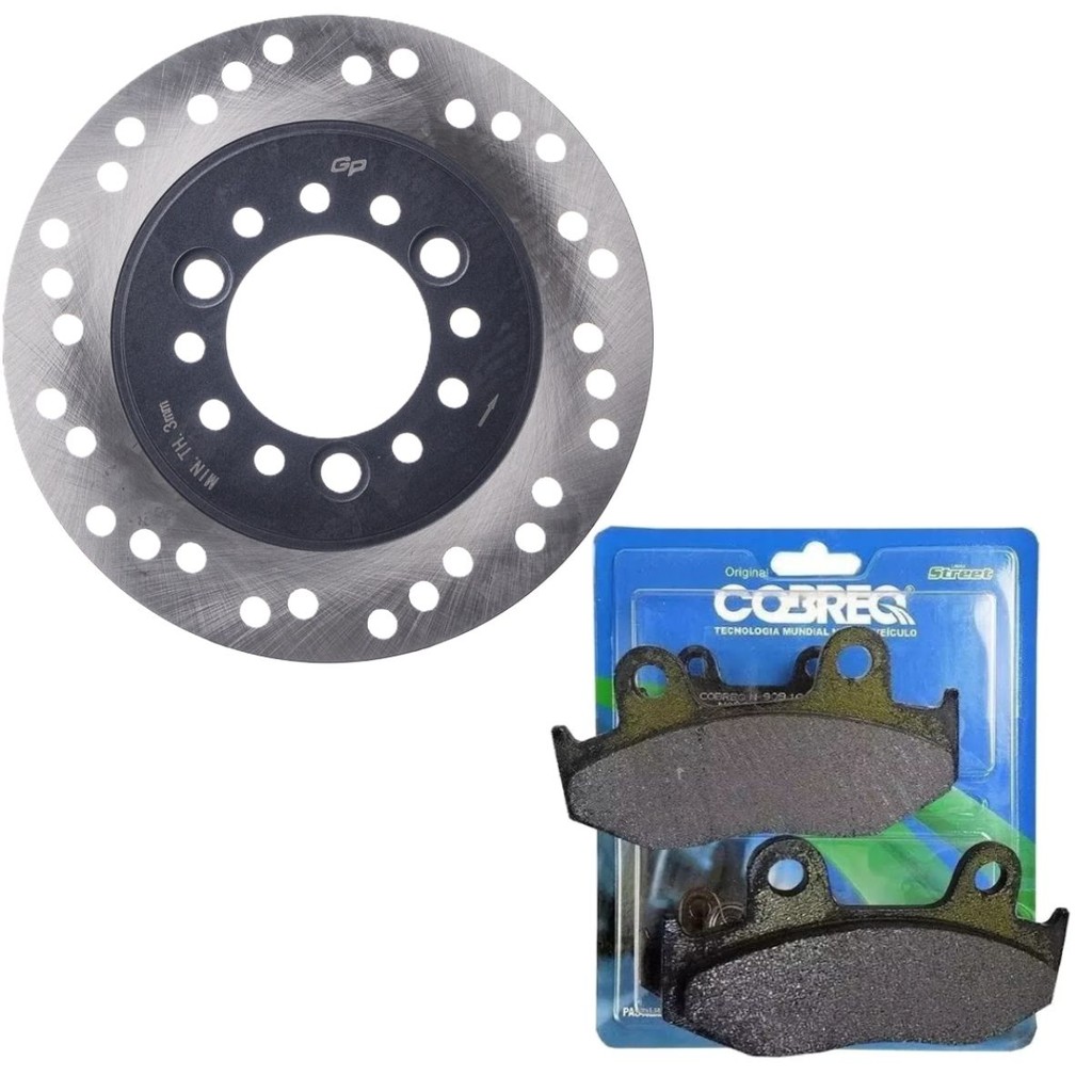 Disco de Freio Dianteiro Lead 110 + Pastilhas Cobreq em Oferta na Shopee